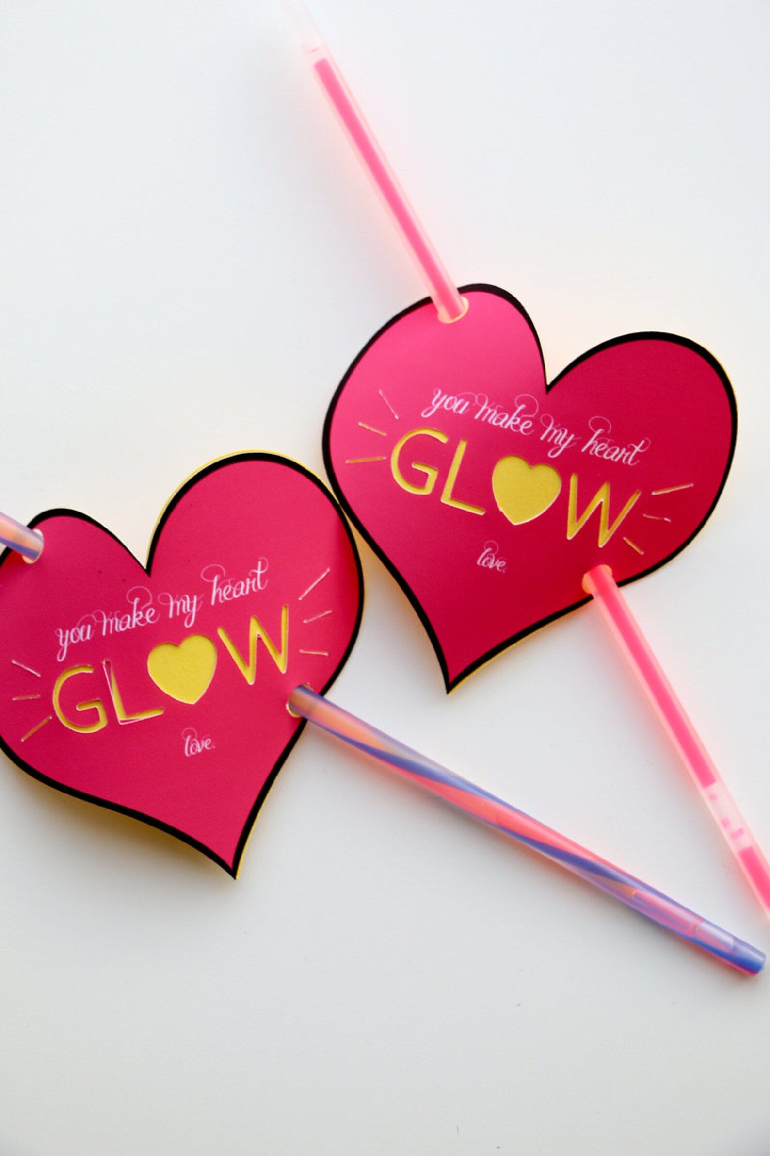 CRICUT PNG  Glow Stick Valentines You Make My Heart Glow | Etsy | Etsy (US)