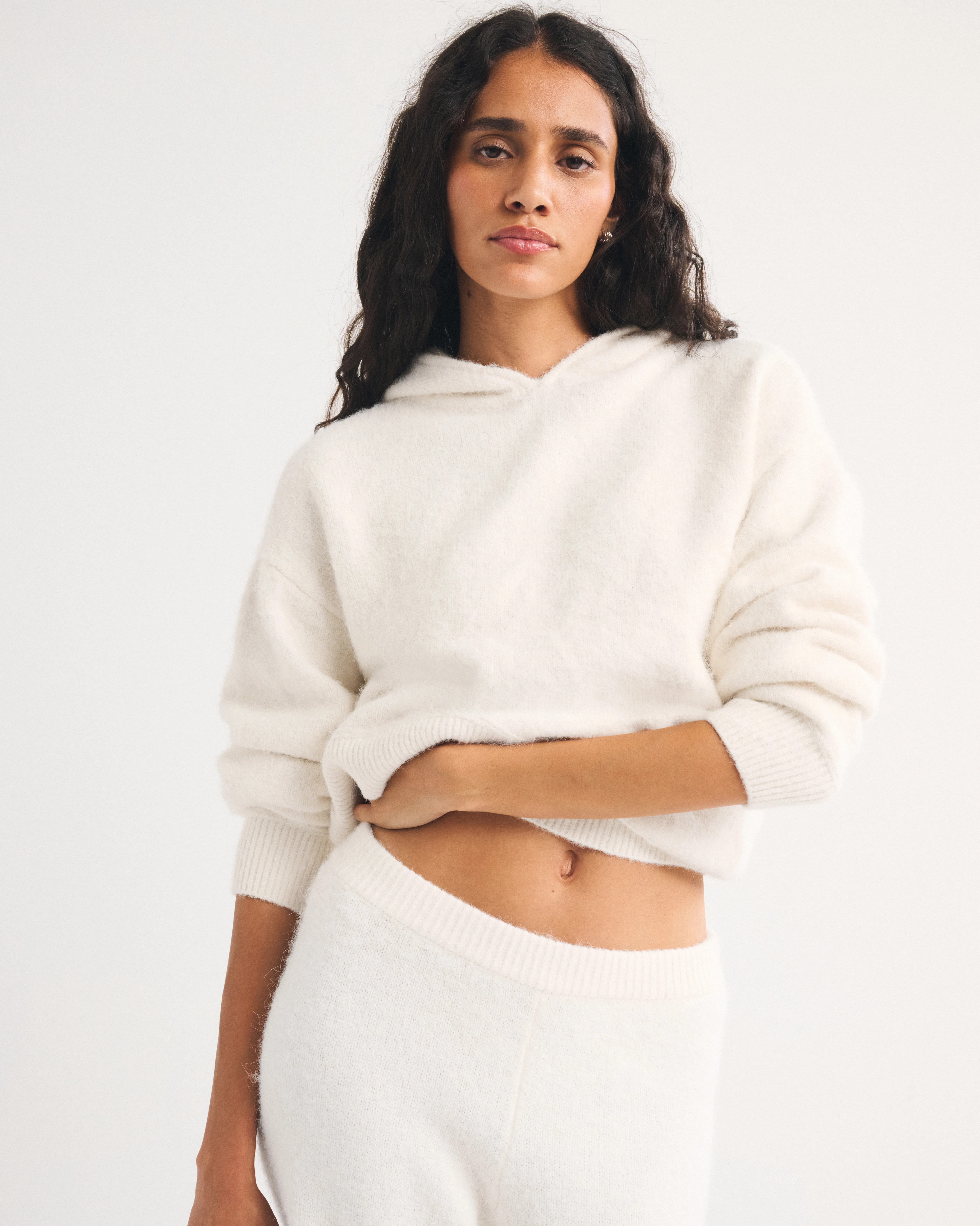 Wool-Blend Popover Hoodie | Abercrombie & Fitch (US)