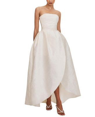 Tomika Jacquard Dipped Hem Wedding Gown | Bloomingdale's (US)