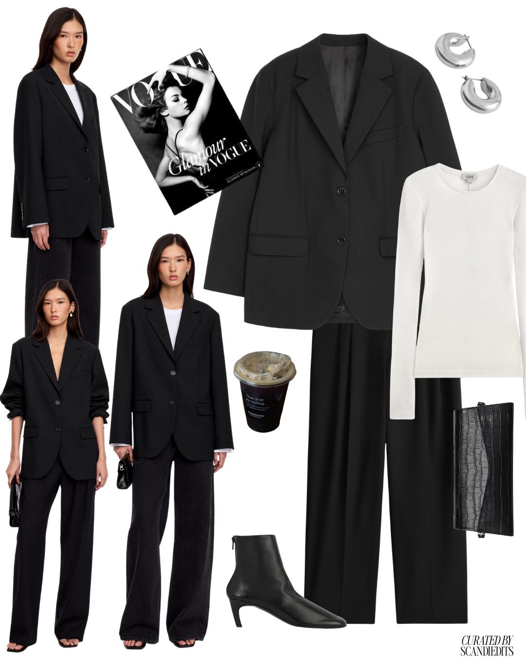 Sharp Black Blazers & Silver Hoops: Power Tailoring 

 #workwear #suitup #workoutfits #blazeroutfit #minimalistoutfit #falloutfit #officewear