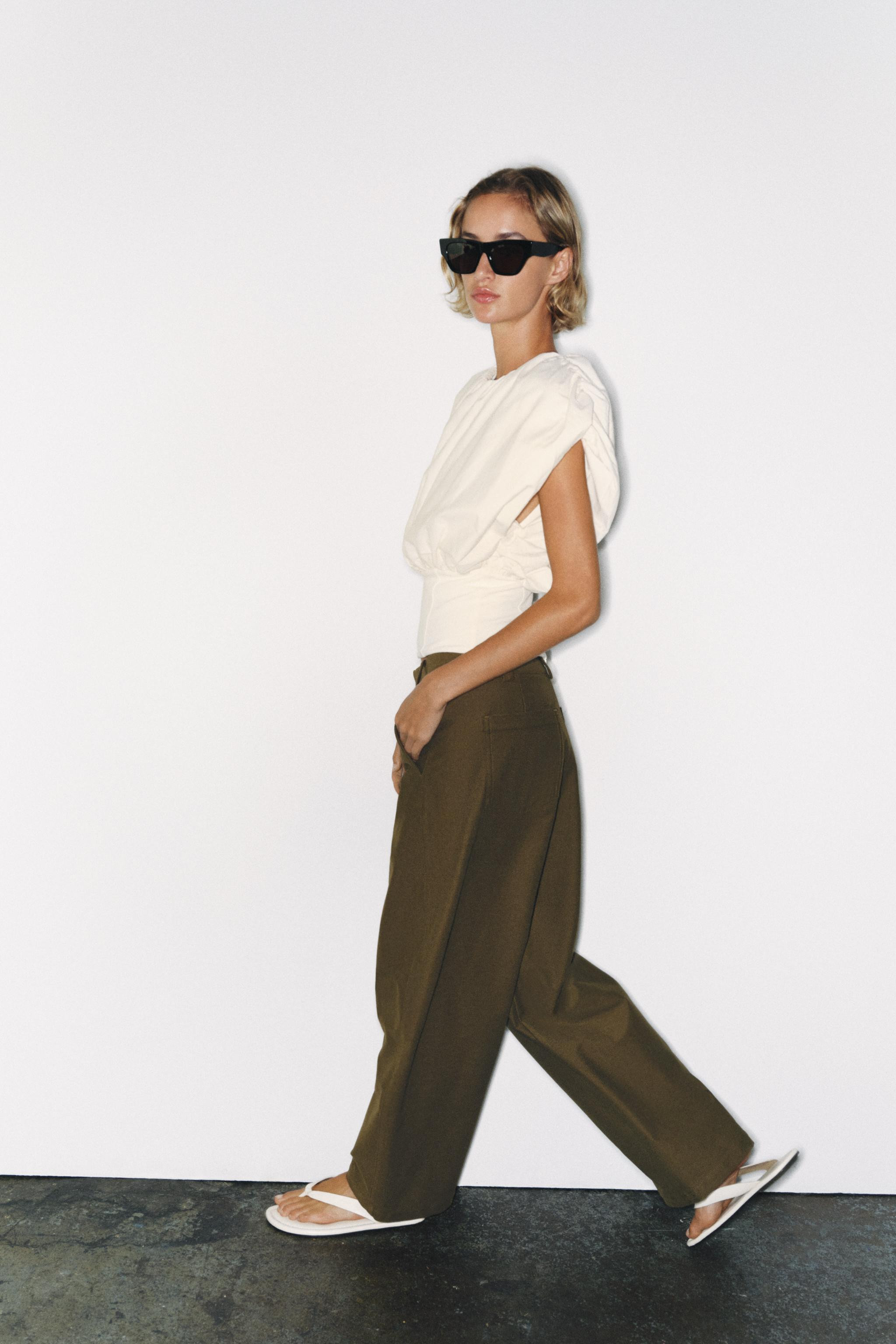 CONTRAST BALLOON TOP | Zara UK
