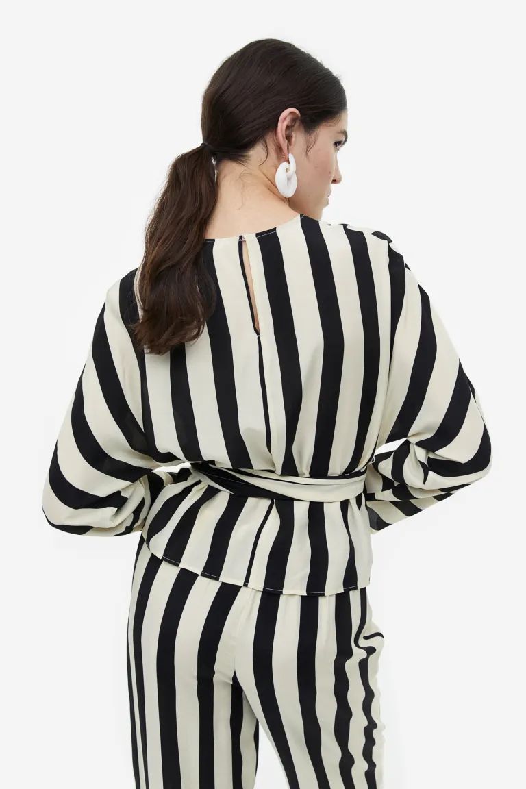 Wrap-detail blouse | H&M (UK, MY, IN, SG, PH, TW, HK)
