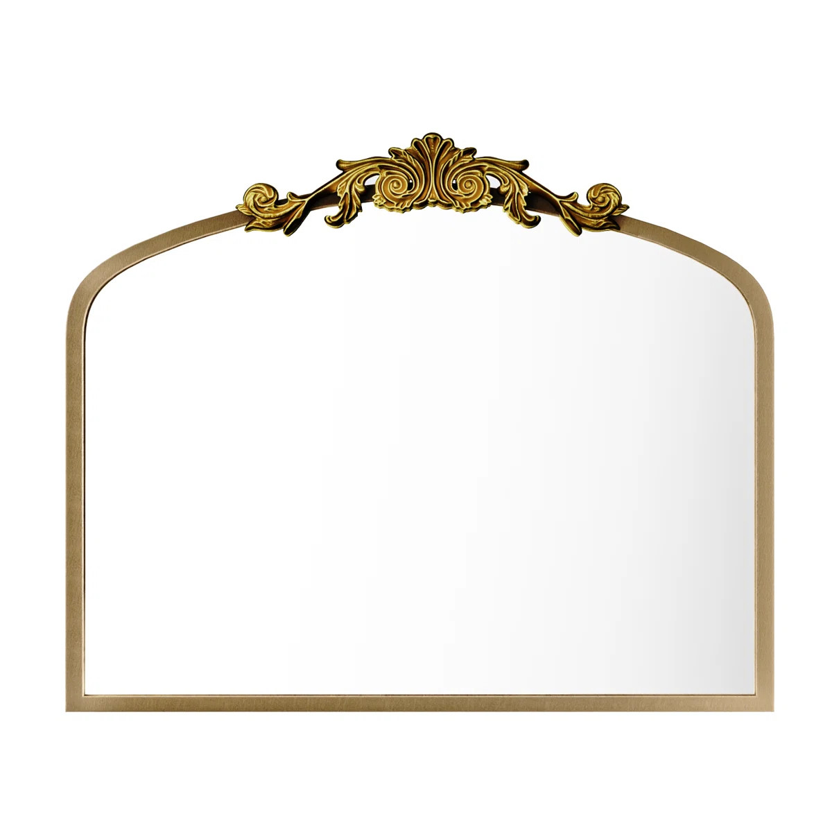 Arch Mirror Vintage Wall Mirror Decor With Alumium Alloy Frame, Traditional Baroque Bathroom Mirr... | Wayfair North America