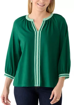 Women's 3/4 Placket Knit Top | Belk