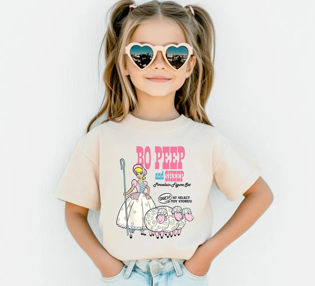 Toy Story Bo Peep Shirt, Disney Bo Peep and Sheep Shirt, Toy Story Girls Shirt, Bo Peep Besties S... | Etsy (US)