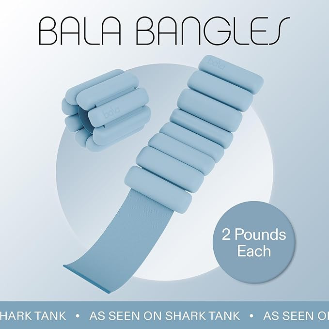 Bala Bangles Wrist & Ankle Weights for Women & Men - Adjustable Silicone Weighted Bracelet Set fo... | Amazon (US)