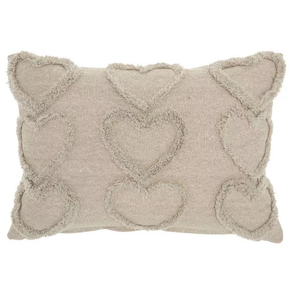 14"x20" Oversize Life Styles Raised Hearts Lumbar Throw Pillow - Mina Victory | Target