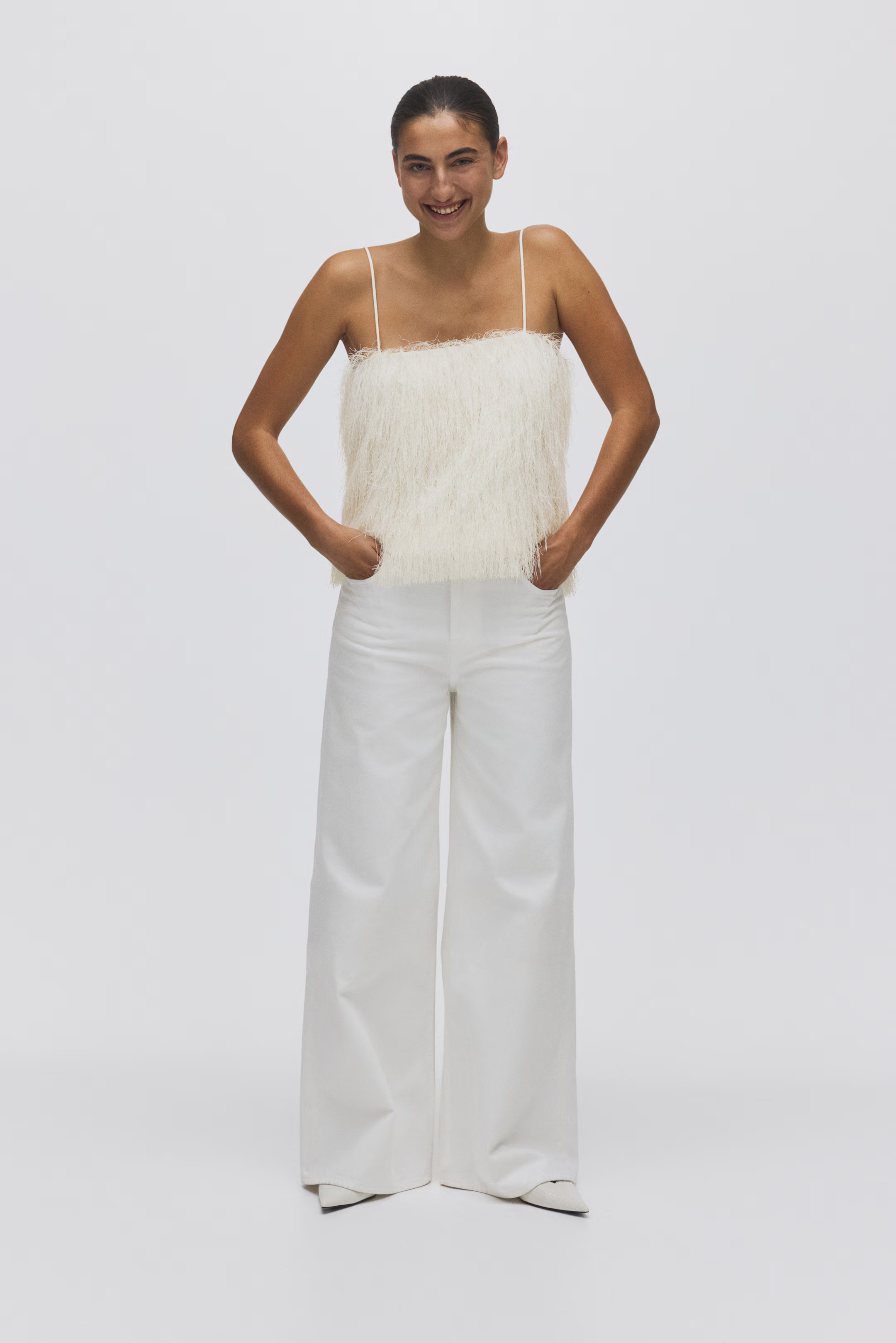 Fringed strappy top | H&M (UK, MY, IN, SG, PH, TW, HK)