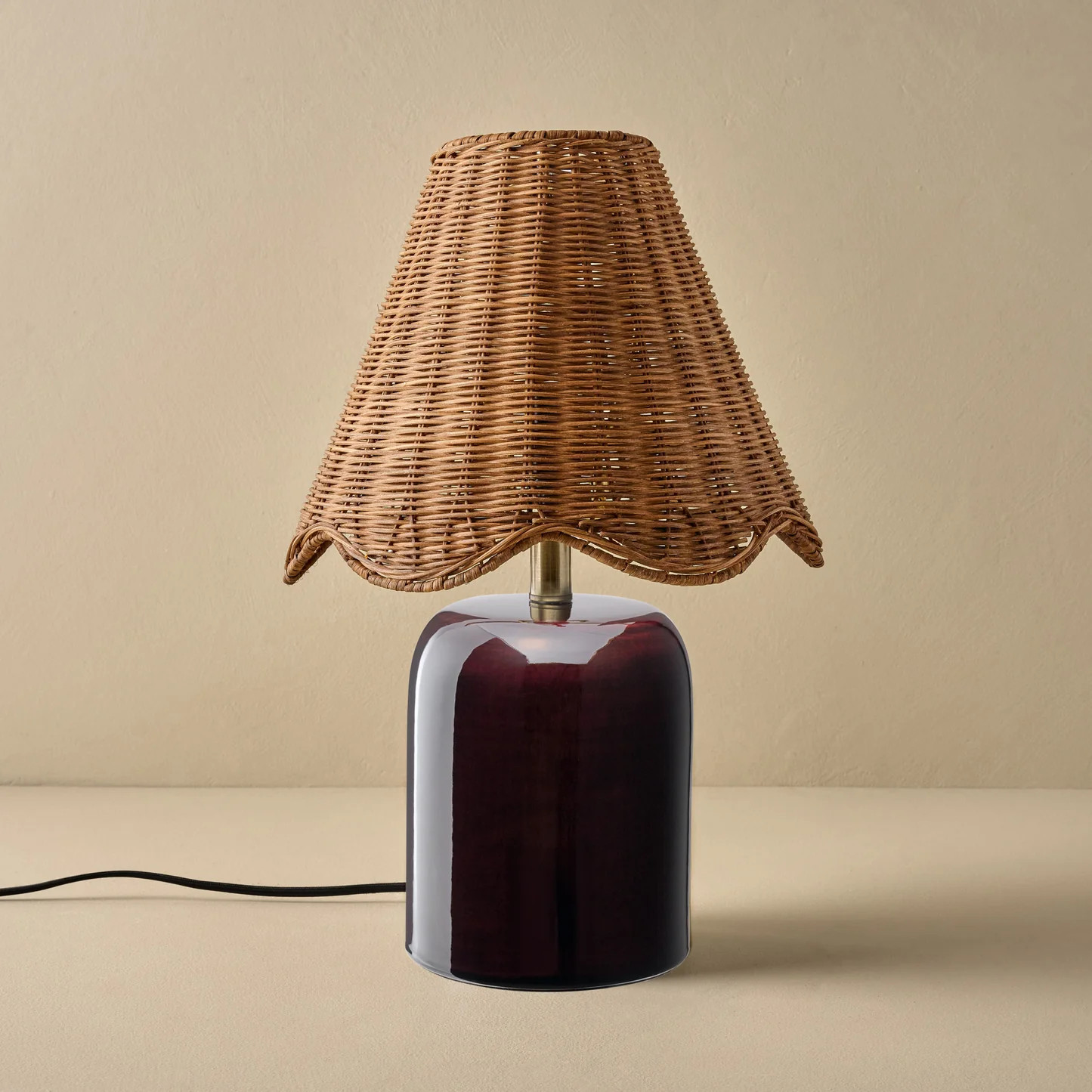 Farrah Table Lamp - Deep Burgundy | Magnolia