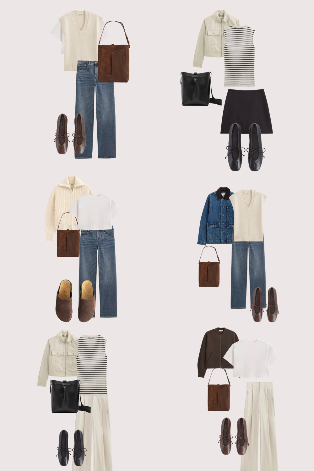  
Six chic outfits perfect for fall! I am obsessed with this barn style jean jacket, and suede purses this season! Most of these items will be 25% off on Everlane starting tomorrow 9/25! 
 

#LTKFallSale #LTKStyleTip #LTKSeasonal