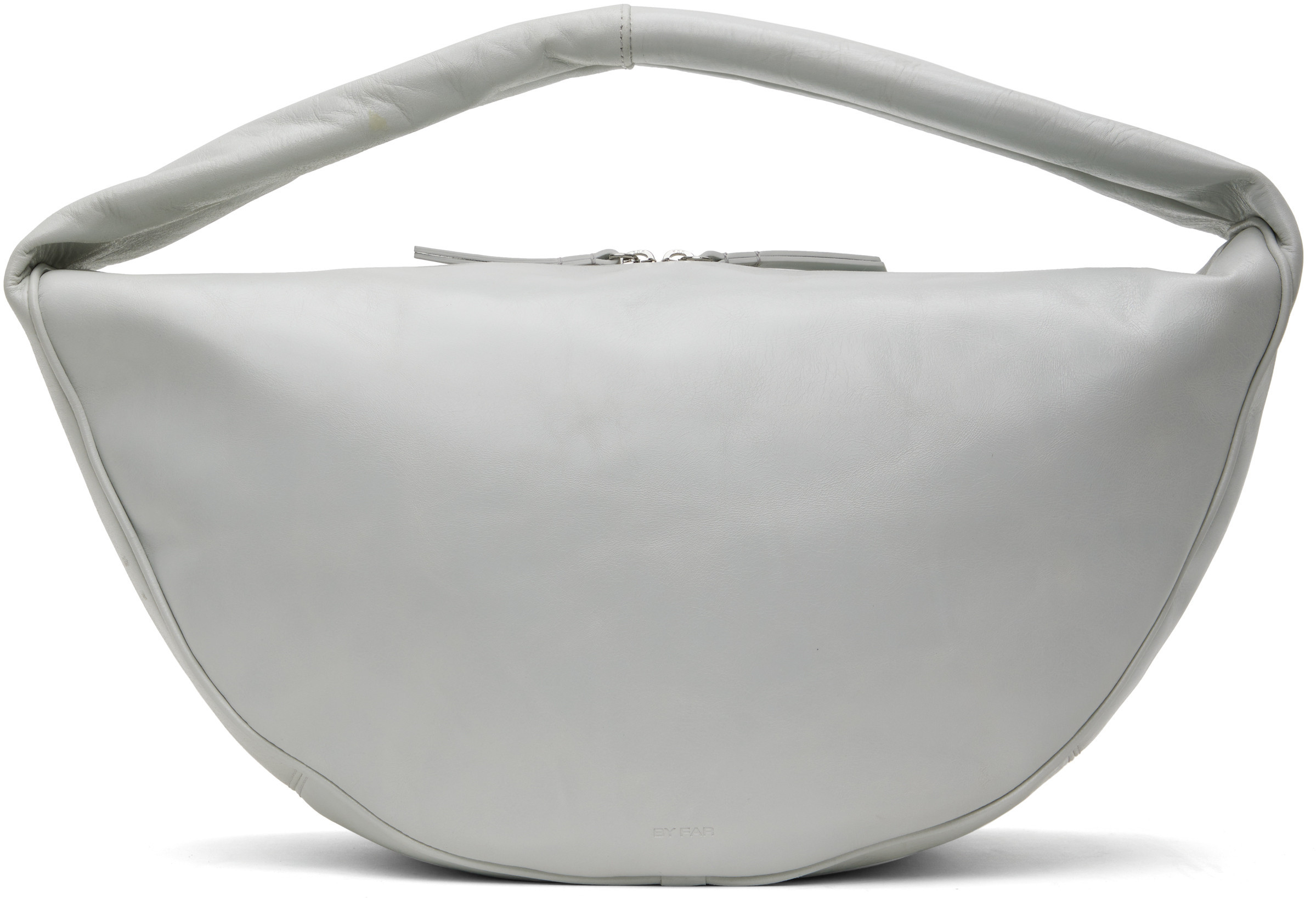 BY FAR Gray Maxi Cush Bag | SSENSE