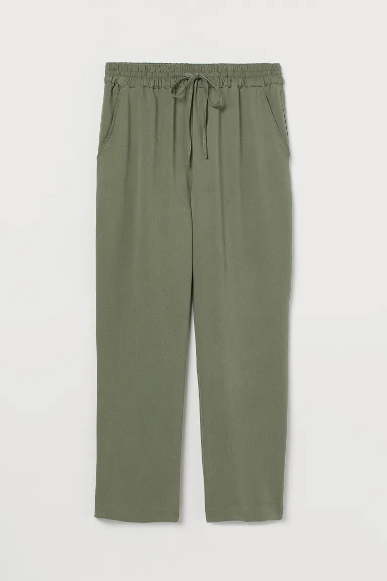 Pull-on lyocell-blend trousers | H&M (UK, MY, IN, SG, PH, TW, HK)