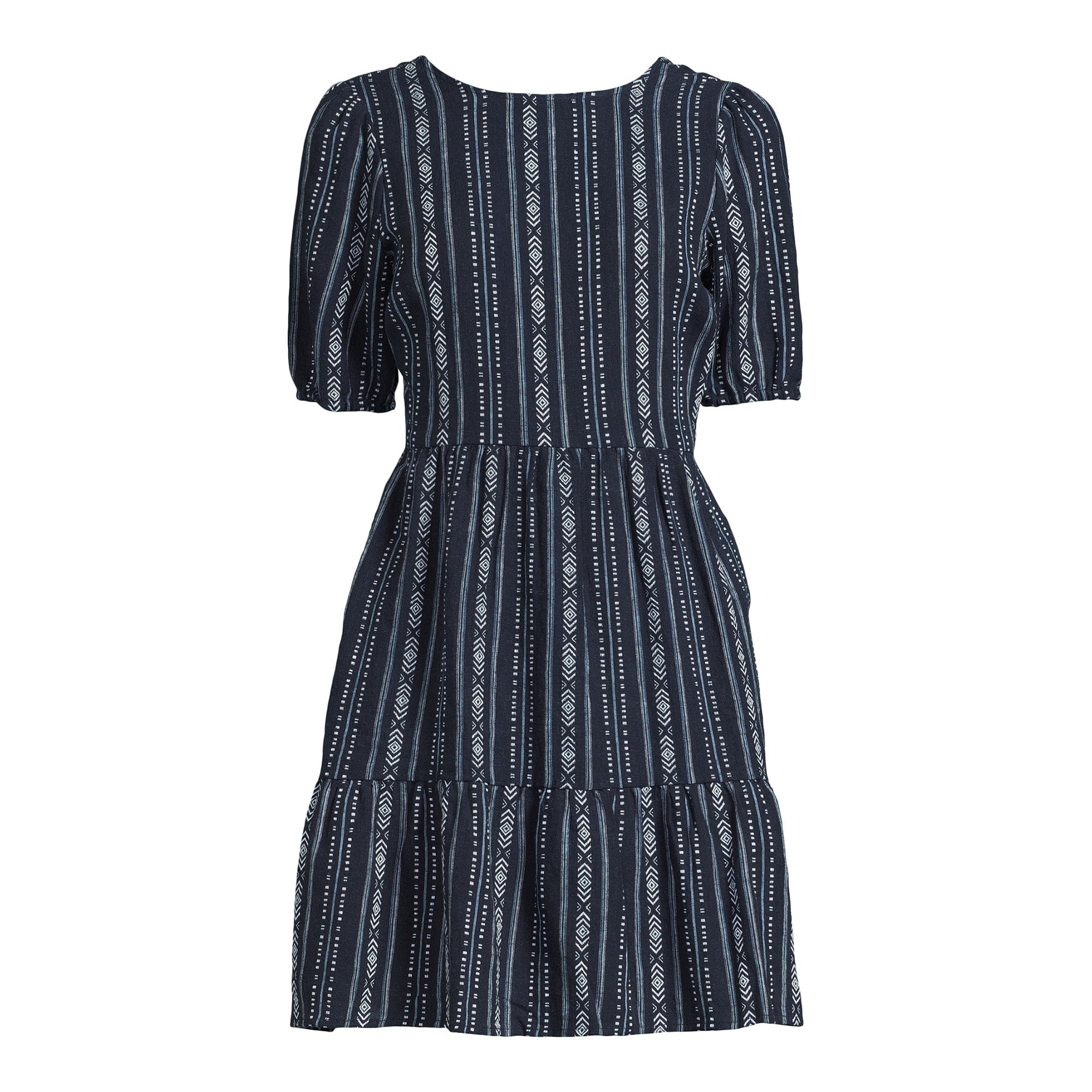 Time and Tru Women's Tie Back Mini Dress, Sizes XS-XXXL | Walmart (US)