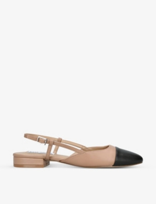 Belinda 217 contrast-panel leather slingback pumps | Selfridges