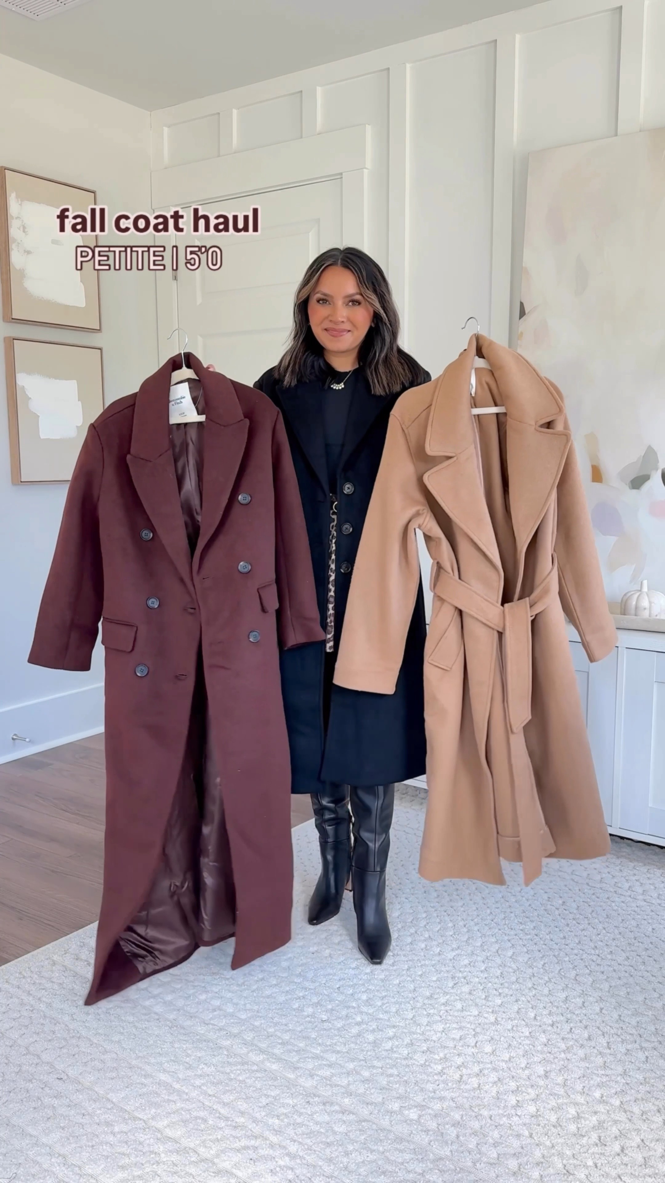 Brown long coat XXS petite TTS - size up a size if you want to button it over thick sweaters 
White ribbed top - similar linked 
Black mini skort size S TTS - usually size 2/26 
Black tights size small TTS
Brown spice boots size 5 TTS

Brown wool blend coat size XXS TTS - size up a size if you want to button it or have a larger bust 
White ribbed top - similar linked 
Black Leather mini skort size S TTS - usually size 2/26 
Black tights size small TTS
Black boots size 5 TTS 


Brown houndstooth blazer size XXS TTS - size up a size if you want to button it over sweaters 
Burgundy long-sleeve top size XS TTS 
Black mini skort size S TTS - I have a little room in the hips, usually size 2/26 
Black tights size small TTS
Black boots size 5 TTS 

Camel wool trench coat size XXS TTS - sized down a size since this is in regular sizing 
Black bodysuit size XS TTS 
Black Leather mini skort size S TTS - usually size 2/26 
Black tights size small TTS
Black boots size 5 TTS 

Black trench coat size XS petite - Sized up a size so I can button it over thick sweaters 
Black bodysuit size XS TTS 
Leopard mini skort size S 
Black tights size small TTS
Black boots size 5 TTS 

Cropped trench coat size XXS TTS - Cuffed it at the sleeves. Size up a size if you want to button it 
White ribbed top - similar linked 
Black pleated mini skort size S - I have a little room in the hips! Usually a size 2/26 
Black tights size small TTS
Black booties size 6 - sized up half a size, usually a size 5.5 but these fit perfectly 

Fall outfit 
Fall style 
Abercrombie sale 
Boots 
Fall Family Photos 
Date night outfits 
Cardigan 

Honey Sweet Petite 
Honeysweetpetite


Follow my shop @honeysweetpetite on the @shop.LTK app to shop this post and get my exclusive app-only content!

#liketkit #LTKFallSale #LTKStyleTip #LTKSeasonal
@shop.ltk
https://liketk.it/4Sizp

#LTKParties #LTKFallSale #LTKStyleTip