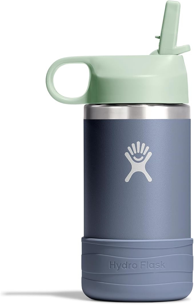 Hydro Flask Kids Water Bottle for School - Stainless Steel and Insulated with Straw Cap - 12 Oz K... | Amazon (US)