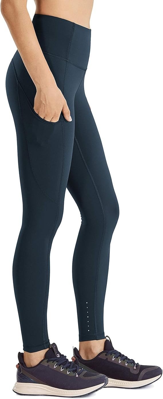 CRZ YOGA Women's High Waisted Yoga Pants with Pockets Naked Feeling Workout Leggings - 25 Inches | Amazon (US)