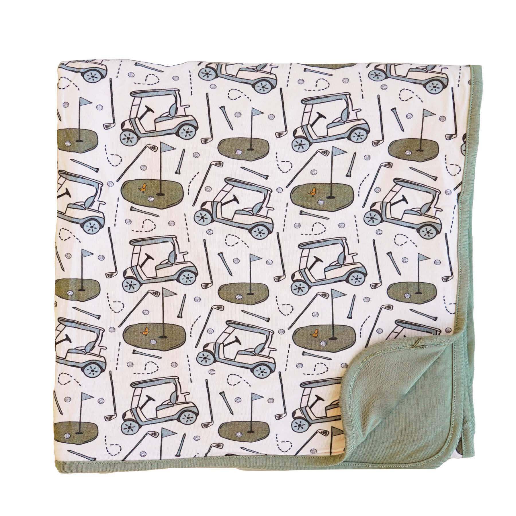 Tee Time Double Sided Bamboo Blanket | Caden Lane