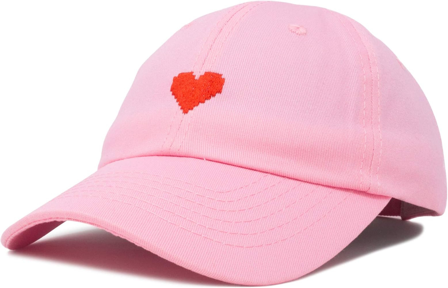 Pixel Heart Hat Womens Dad Hats Cotton Caps Embroidered Valentines | Amazon (US)