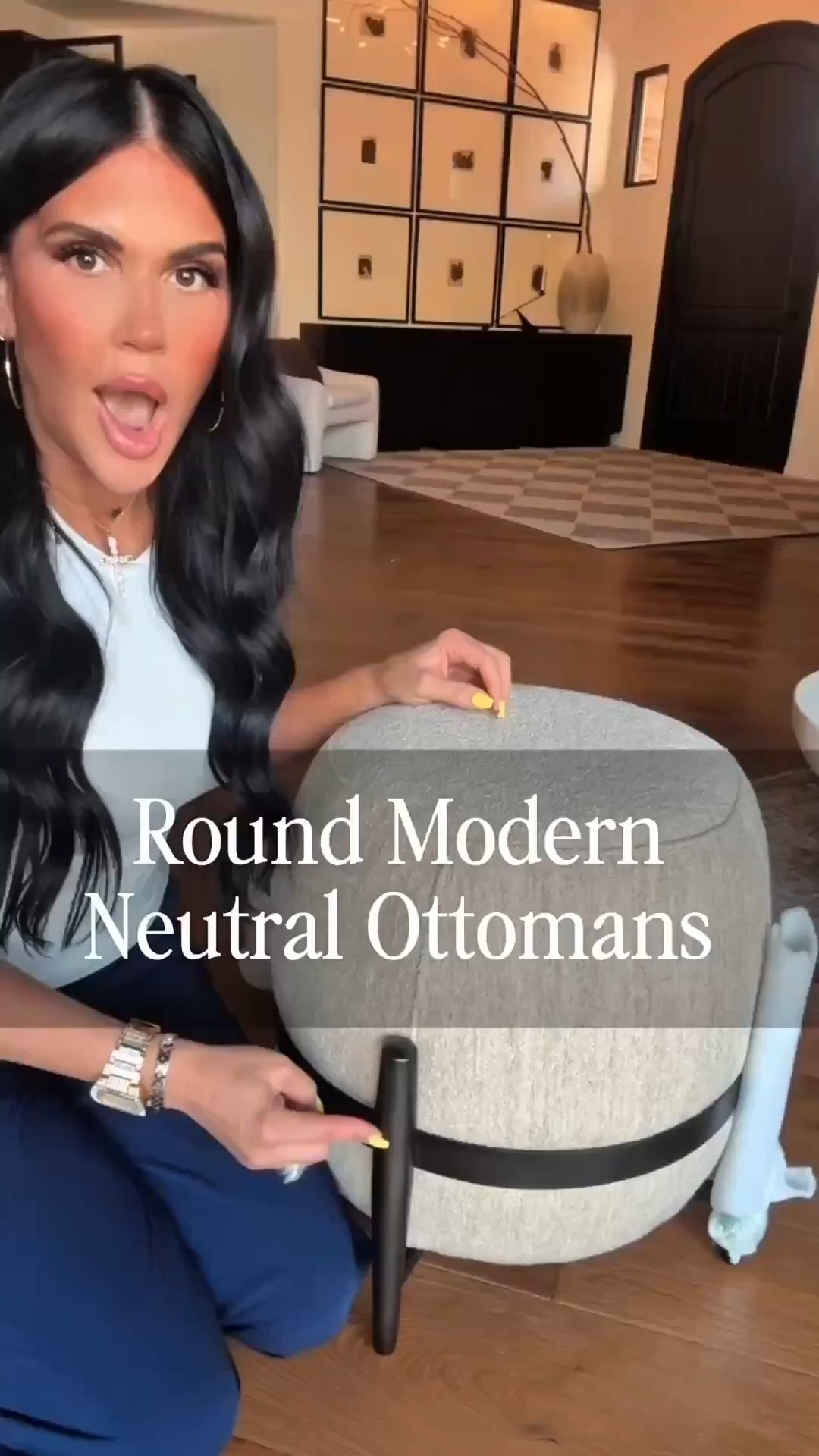 Throwback to when I unpacked these modern round ottomans from Wayfair! The sleek design, soft neutral tone, and perfect size make them both stylish and practical. They blend in while standing out… if that makes sense 😄 #TheyAreThePerfectNeutral 

#WayfairFinds #ModernHomeVibes #NeutralDecor #OttomanStyle #WayfairHome #HomeStyling #InteriorInspo #SleekAndCozy #RoundOttomanLove #ModernNeutral


#LTKHome