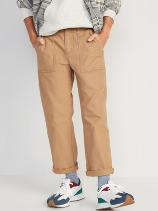Built-In Flex Loose Tapered Canvas Utility Pants for Boys | Old Navy (US)