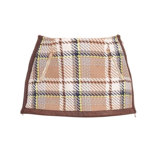NWT -Le Superbe Quant Mini Skirt in London Brown Plaid | eBay | eBay US