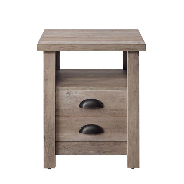 Better Homes and Gardens Granary Modern Farmhouse End Table, Multiple Finishes - Walmart.com | Walmart (US)