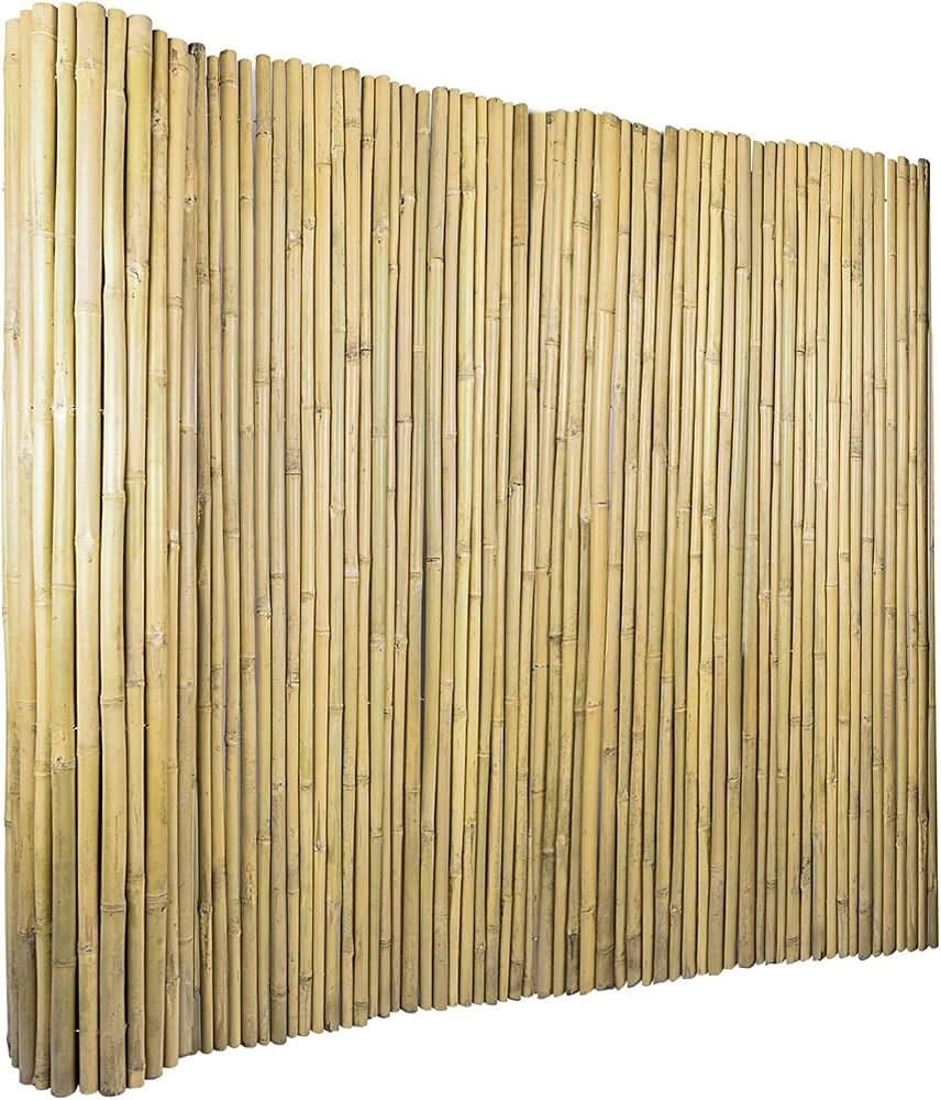 4Ft High x 8 Ft Long x 0.7In D Bamboo Screen, Natural Bamboo Fence Rolls, Eco-Friendly Bamboo Fen... | Amazon (US)