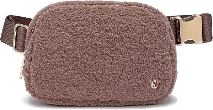 FODOKO Sherpa Belt Bag, Fleece Crossbody Bag Fanny Pack for Women Fashionable Everywhere Waist Bu... | Amazon (US)