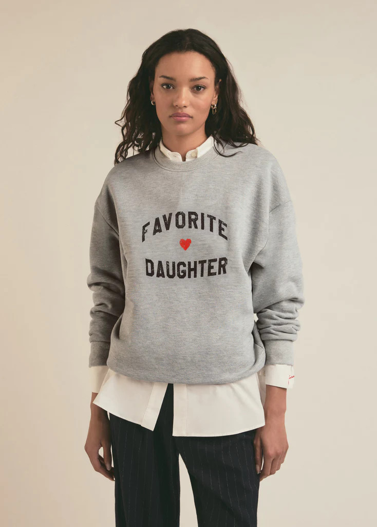 THE FAVORITE DAUGHTER HEART LOGO SWEATSHIRT | Favorite Daughter