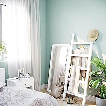 Ballucci Leaning Towel Ladder, Wooden Blanket Rack, Quilt Display Ladder, Throw Blanket Storage S... | Amazon (US)