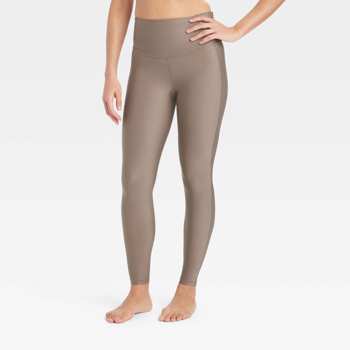 Women's Effortless Support High-Rise 7/8 Leggings - All In Motion™ Taupe L | Target