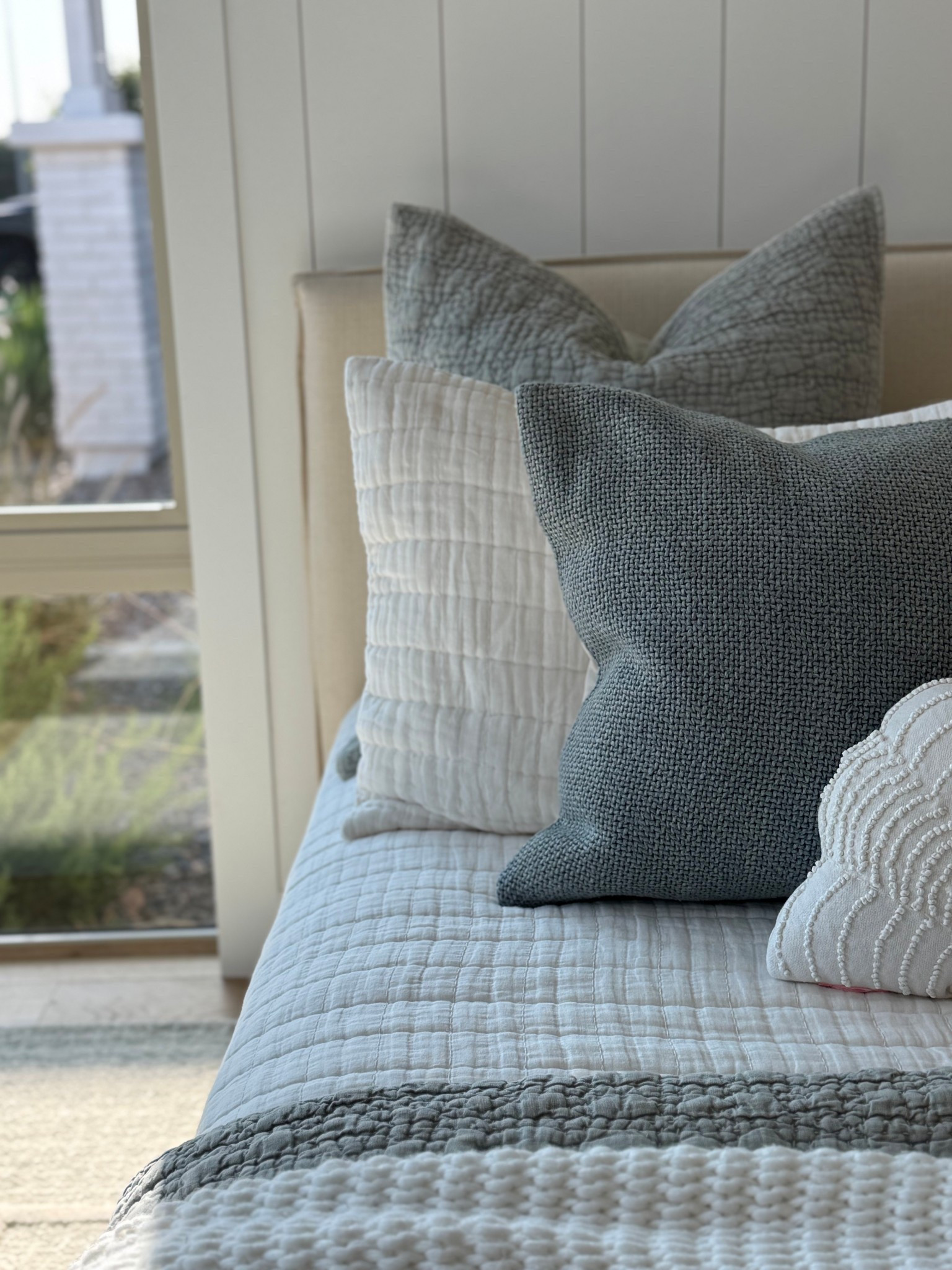 Love these details in my oldest daughter‘s room

Preteen girls room design featuring Pottery Barn furniture and décor styled in a calming blue, cream, and white color palette with a soft ocean-inspired theme. Coastal-inspired girls bedroom with timeless Pottery Barn pieces including a classic bed frame, cozy bedding, layered quilts, plush pillows, and textured throws in soothing neutral and blue tones. Ocean-themed bedroom decor for preteen girls that feels elevated and age-appropriate, blending coastal elements with a clean, modern aesthetic. Girls room inspiration featuring white furniture, natural wood accents, woven textures, and subtle nautical details that create a serene, beach-inspired feel without being overly themed. Blue and white girls bedroom styled with Pottery Barn lighting, rugs, window treatments, and wall décor that add warmth and softness to the space. Preteen bedroom design ideas that balance function and style, incorporating storage solutions, cozy reading nooks, and thoughtful décor moments that grow with her. Coastal modern girls room with cream and white layered textures, soft lighting, and ocean-inspired accents that feel timeless, calm, and inviting. Pottery Barn girls bedroom inspiration perfect for creating a beautiful, functional space that reflects a love for the coast while remaining sophisticated, neutral, and easy to evolve as she grows.

#LTKHome