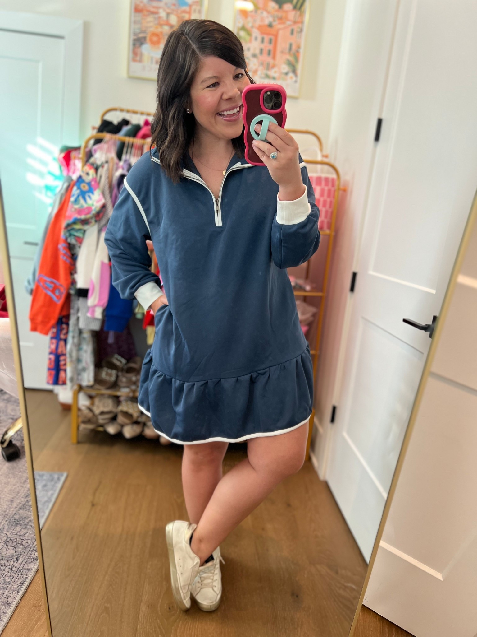 Size medium in dress 💙

#LTKSaleAlert #LTKFindsUnder50 #LTKSeasonal