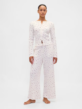 Waffle Wide-Leg PJ Pants | Gap (US)