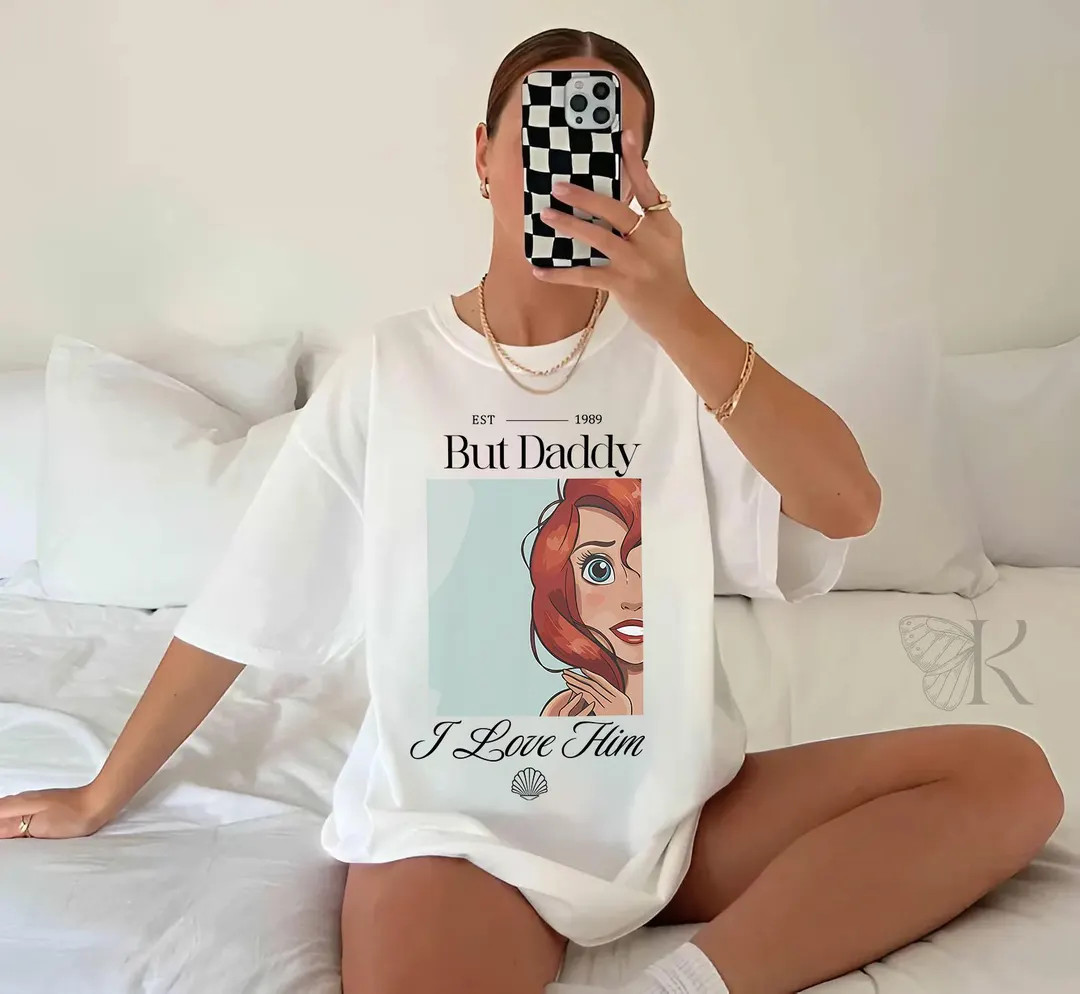 But Daddy I Love Him Comfort Colors Shirt, Disney the Little Mermaid Shirt, Ariel Princess Sweats... | Etsy (US)