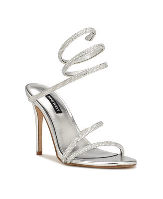 Nine WestWomen's Maskil Ankle Wrap Stiletto Dress Sandals | Macy's