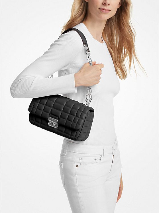 Tribeca Large Quilted Leather Shoulder Bag | Michael Kors US