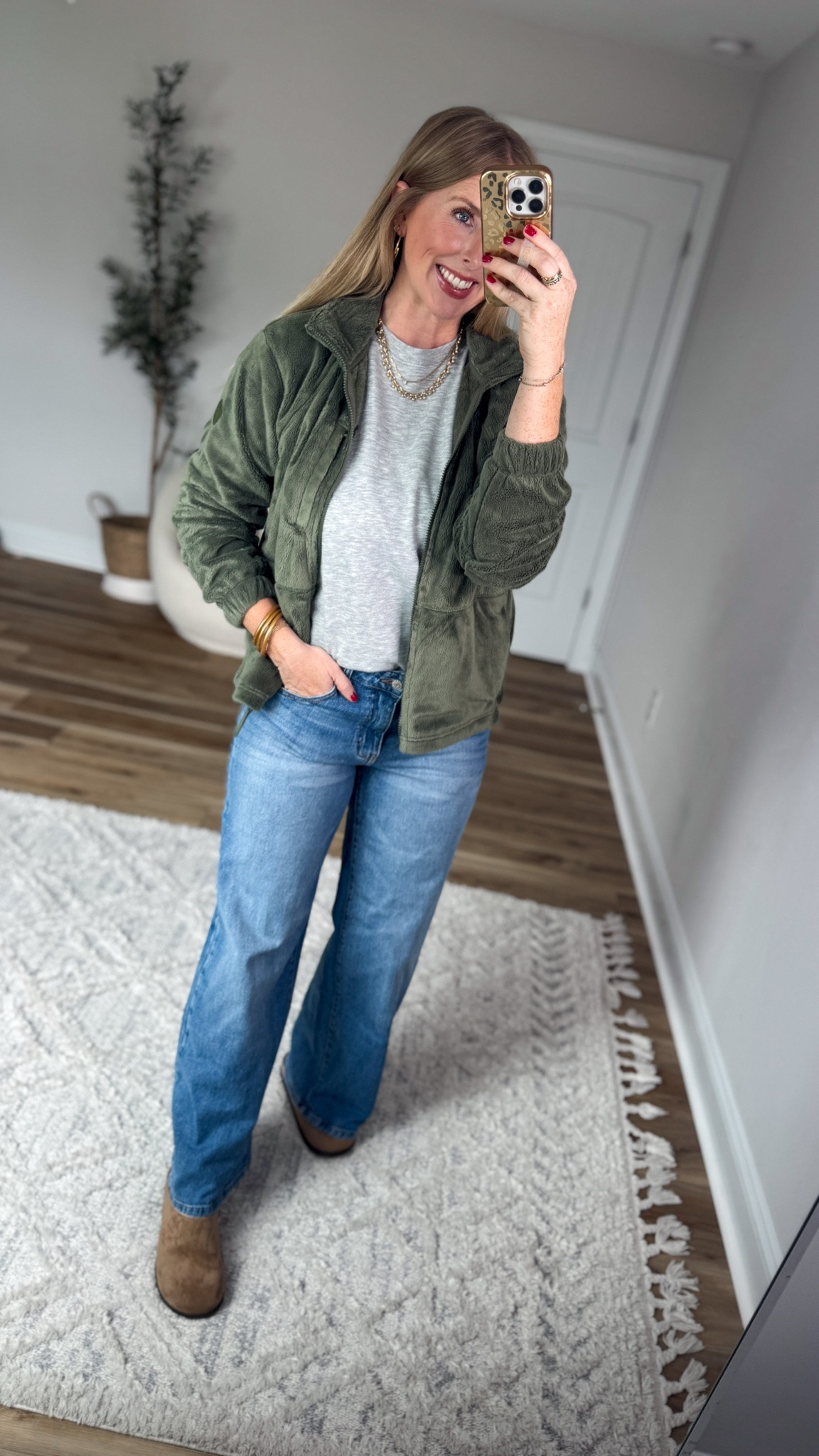 Daily try on, Walmart outfit, Walmart style, Walmart try on, fleece jacket

#LTKootd
