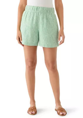 Crown & Ivy Women's Pull On Shorts, Green, XXL | Belk
