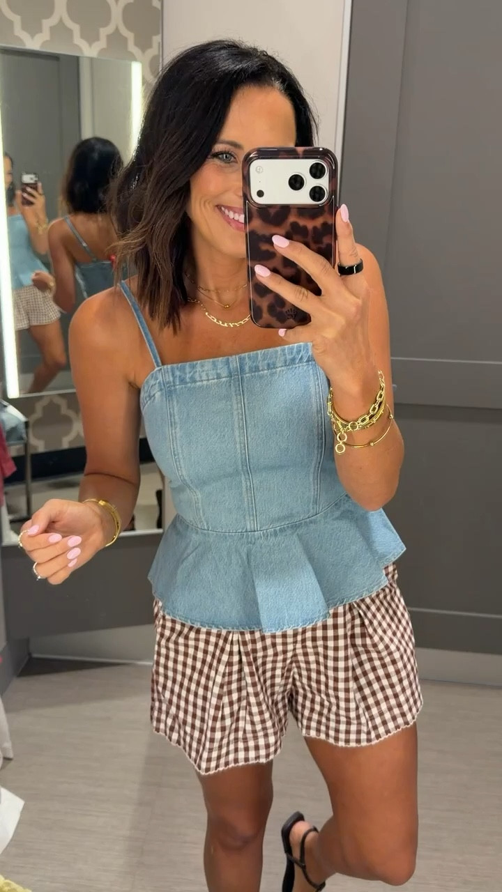 is this not the cutest fit you’ve seen 🤍
from @target
absolutely loving gingham for spring

target outfit, gingham shorts outfit, denim peplum top, spring outfit inspo, cute casual outfit, affordable fashion finds

#targetstyle #targetfinds #springoutfit #ginghamstyle #casualoutfit #affordablefashion #ltkstyle