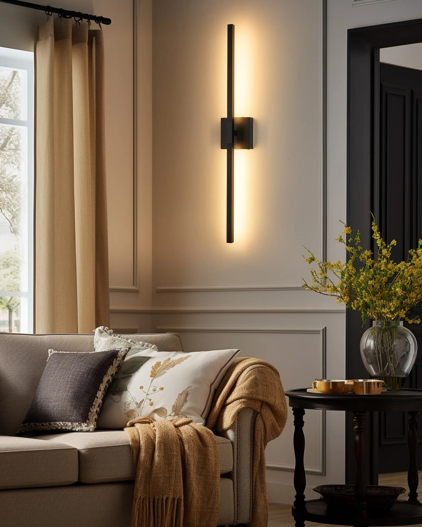 Wrought Studio Dimmable Cordless LED Wall Sconce with Remote - Aluminum Battery Operated​ | Way... | Wayfair North America