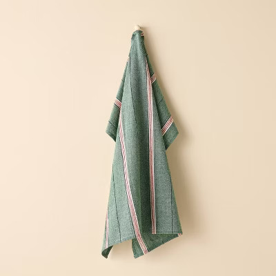 Flour Sack Towel Green/Red Stripe - Hearth & Hand™ with Magnolia | Target