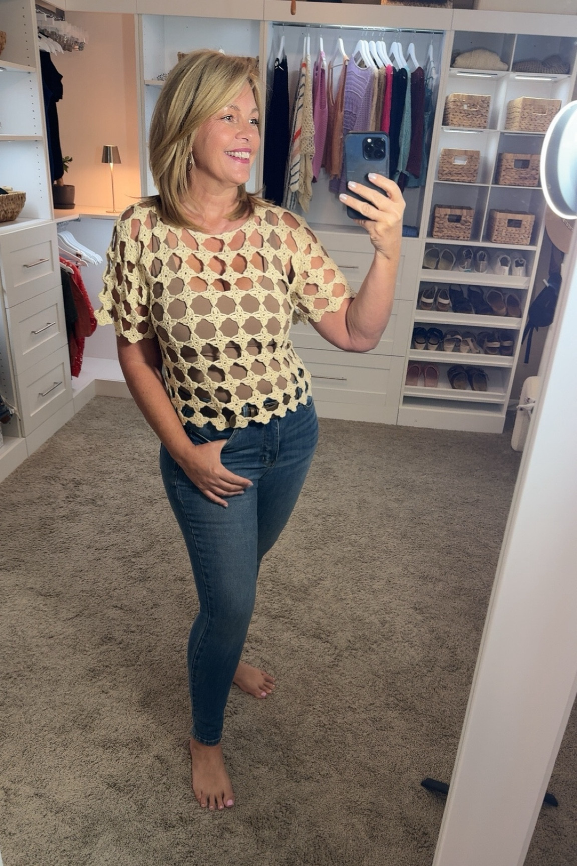 Absolutely loving my Storia crochet cropped sweater From buckle. It’s chic open stitch design adds the perfect touch of flare to my outfits, making it a stand out piece. The natural color is versatile, pairing beautifully with everything. This sweater is a go to for a cozy stylish look

#LTKSeasonal #LTKOver40 #LTKMidsize
