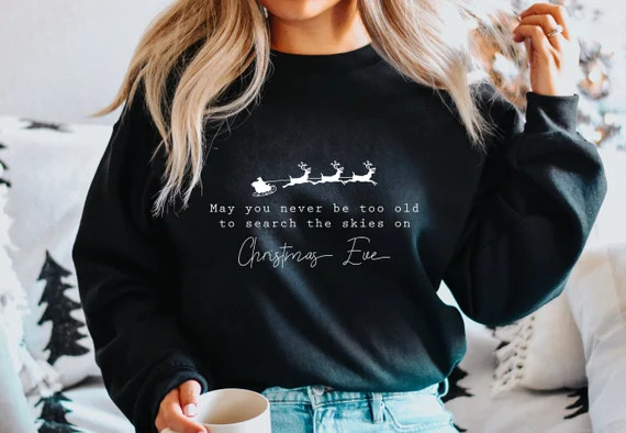 Christmas Eve Sweatshirt | Cute Christmas Sweater | Christmas Party Sweater | Holiday Gift For He... | Etsy (US)