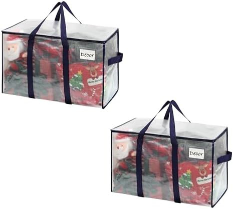 VENO 2 Pack Moving Bags and Large Christmas Storage Bins with lids. Alternative to Moving Boxes, ... | Amazon (US)