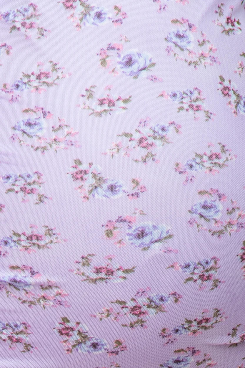 Yellow Mesh Ruched Maternity Fitted Dress | PinkBlush Maternity