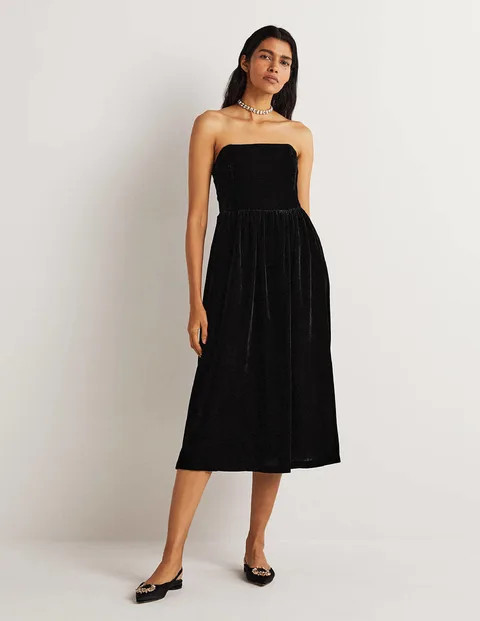 Strapless Velvet Dress | Boden (US)