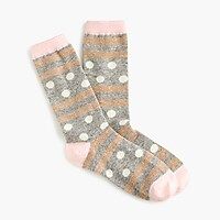 Trouser socks in striped dot | J.Crew US