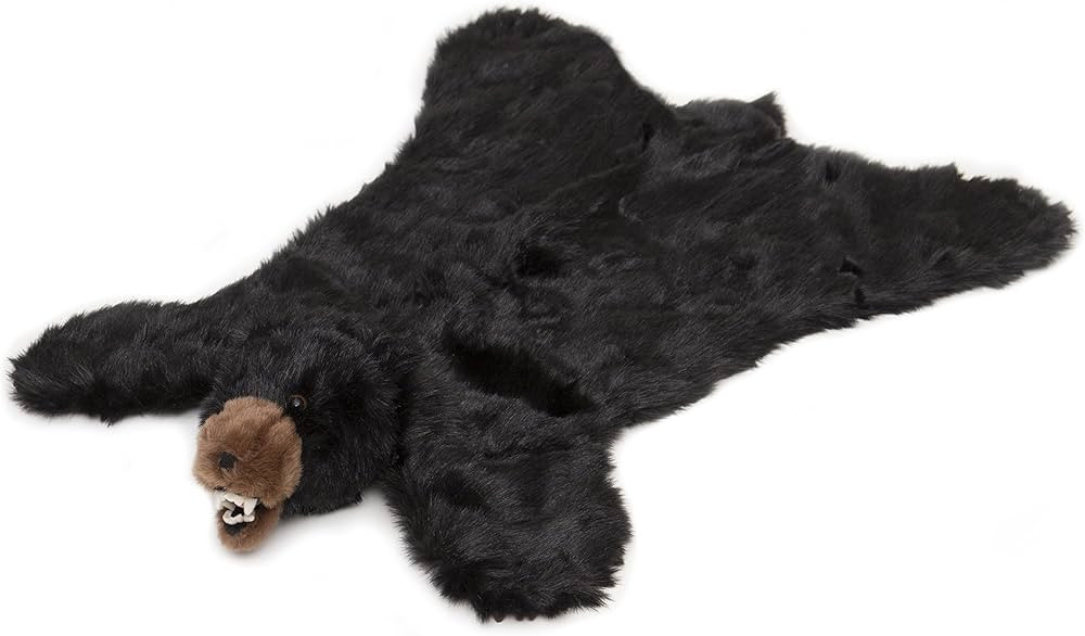 Carstens Plush Black Bear Animal Rug, Large | Amazon (US)